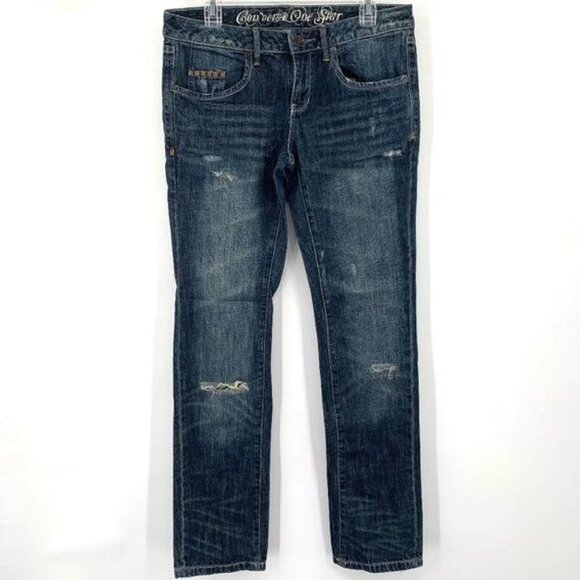 CONVERSE One Star Crosby Tomboy Jeans Distressed 4 - Picture 1 of 7